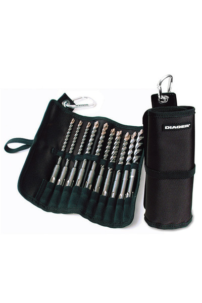 DIAGER Truse burghie SDS-plus pentru beton cu armatura Booster PLUS 10 piese