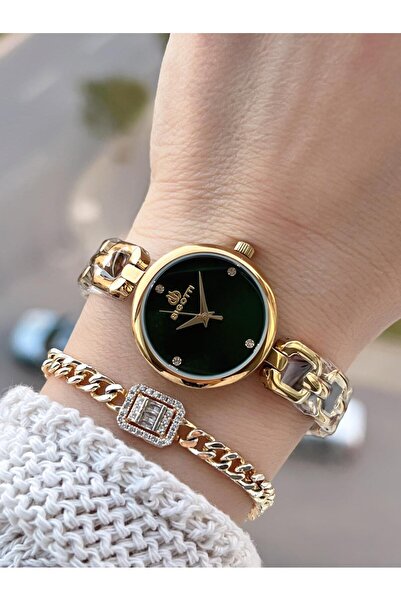 Bigotti Mini Vintage Case Steel Band 2 Years Warranty 3 Atm Women Wristwatch+Bracelet Ybg.10654.6