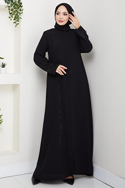 hafsamina Hidden Plate Stone Ferace Black Hm2851