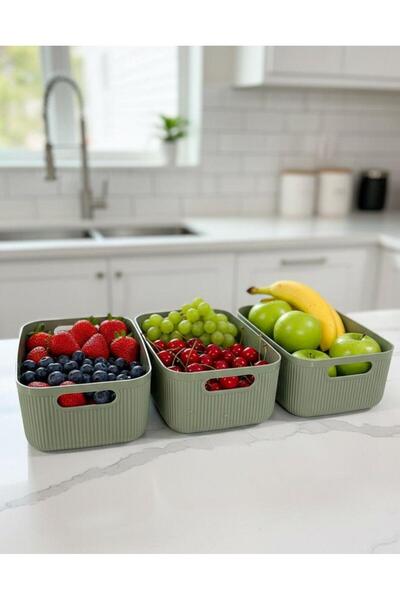 Okyanus Home Set de 3 Linea Smart Box verde 2400 ml