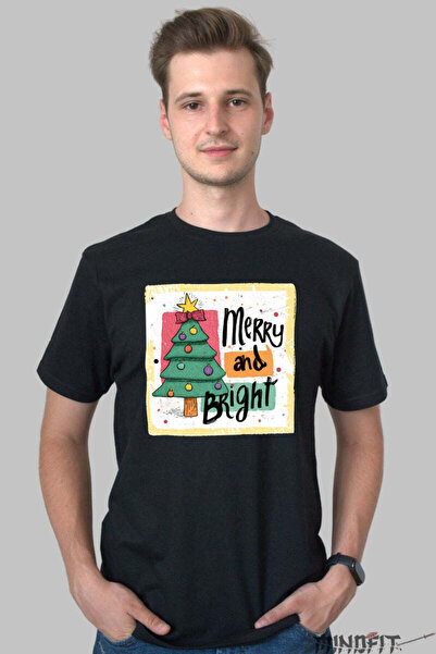 GILDAN Ανδρικό Χριστουγεννιάτικο Μπλουζάκι  "Χαρούμενο και Λαμπερό "