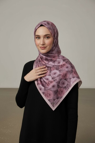 Onur الوشاح - منتجات رائجة للموسم الجديد، نمط الورد، قماش ناعم، مريح في الاست...