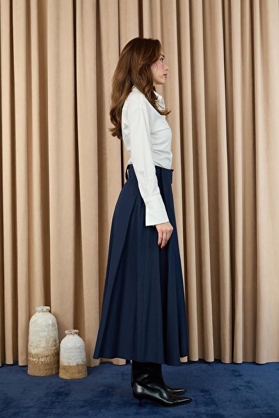 Loreen Women's Pleated Belted Skirt 20702