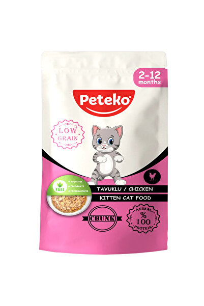 PetEko Tavuklu Chunk Yavru Kedi Maması 24LÜ