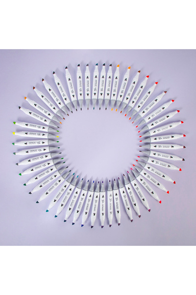 Mont Marte Mm 48-Piece Boxed Dual Tip Art Marker Pen Set