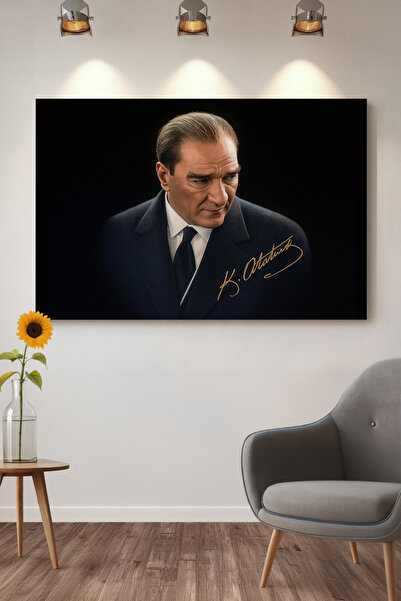 Dekopix 4K Ultra Yüksek Kalite Mustafa Kemal Atatürk - Kanvas Tablo K6