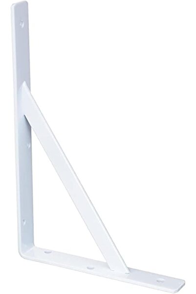 Raco Heavy Duty Shelf Brackets Tripod Triangle L Brackets Floating Shelves 2Pc White (9x12 INCH)