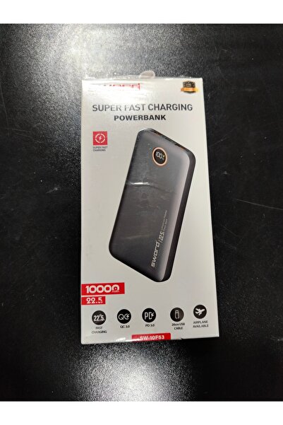 Alp Sword 10.000 mah Hızlı Şarj özellikli Powerbank Gri