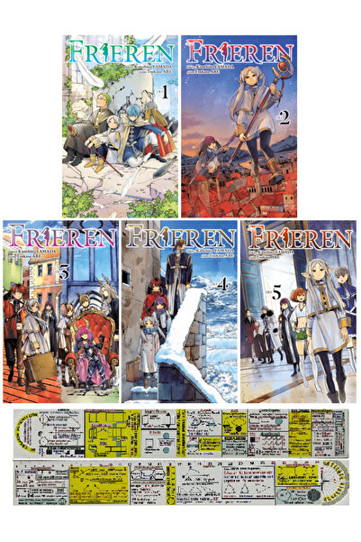 Marmara Çizgi Frieren 1-2-3-4-5. Ciltler Manga Seti + Özel Cetvel