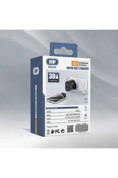 iSNUP Wall Charger with iPhone and Type-C Ports, 30W