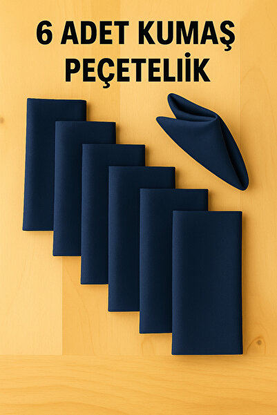 SADEN HOME 6 Adet Organik Ham Amerikan Servis Ve Servis Peçetesi Sofra Sunum Takımı