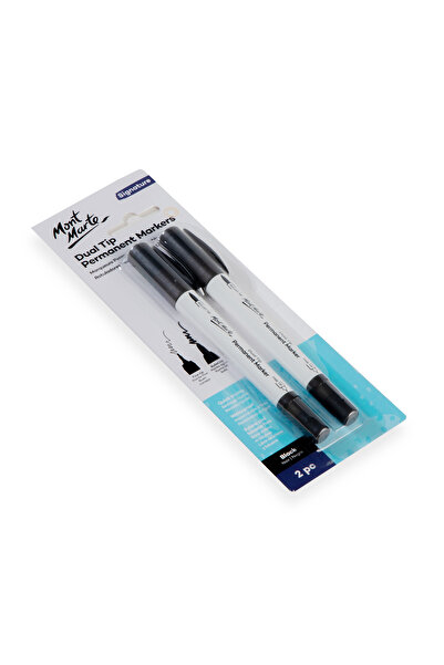 Mont Marte Mm Black Permanent Marker Pen 2-Pack