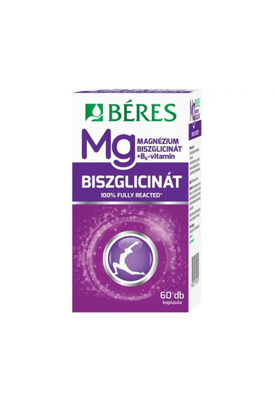 Béres Magnesium bisglycinate capsules with vitamin B6 Beres 60 pcs