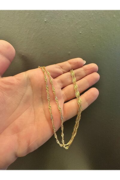 Gönülden Tasarım LANTĂ DE BIJUTERIE PLACATĂ CU AUR DE 70 CM 0,4
