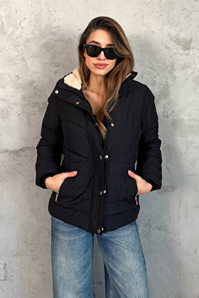 ModaPlaza Women's Hooded Puffer Long Coat 5305