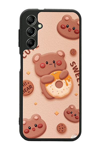 Aksel Kılıf متوافق مع هاتف سامسونج جالاكسي A34 مطبوع ، أسود غير لامع، سيليكون...