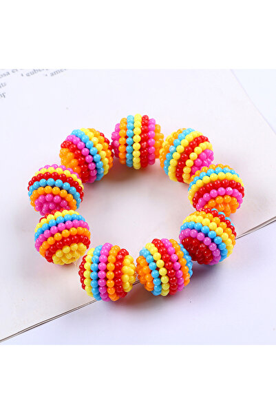 HERALDİS 14mm Renkli Böğürtlen Boncuk | Miks Renk Plastik Takı Boncuğu | Bileklik Kolye Küpe Yapımı | 50 Adet