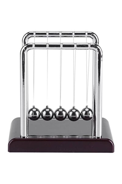 AB HOMES Newton's Cradle, AB HOMES, 5 Silver Kinetic Balls, Black/Silver
