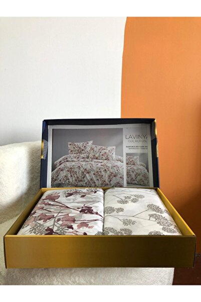 Bikaya Home New Box Double Duvet Cover Set |   Sheet Without Elastic Band |   Daily Use |   Dowry Chest |   Luxury Boxed