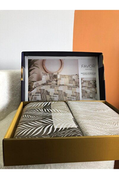 Bikaya Home New Box Double Duvet Cover Set | Sheet Without Elastic Band | Daily Use | Dowry Chest | Luxury Boxed