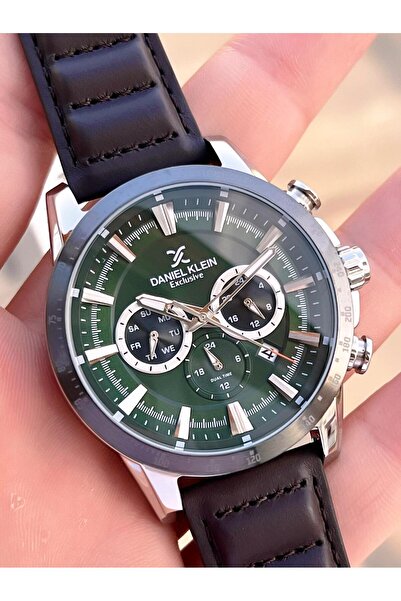 Daniel Klein Men's Wristwatch 30 Meters Water Resistant Leather Strap Cord + Bracelet Gift Vs.Blkt.