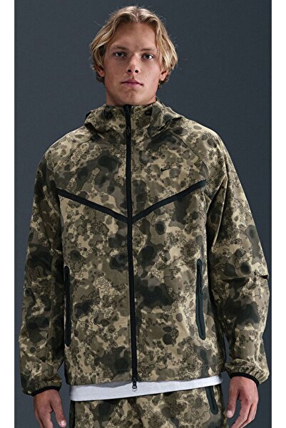Nike Men's Jacket m Nk Tech Wvn Jkt Gx Aop Zippered Hooded Jacket
