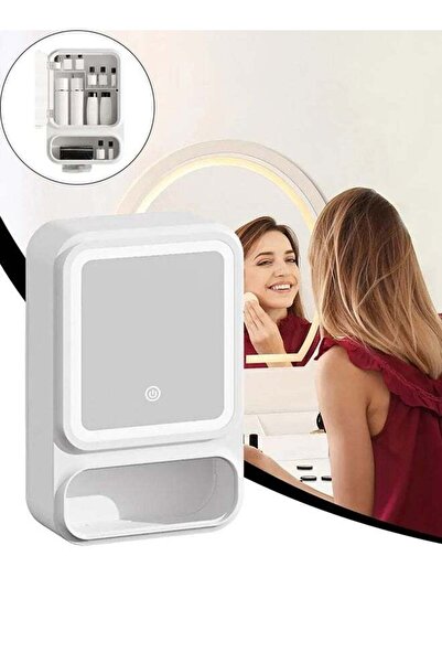 Generic خزانة مرآة حمام XiuWoo مع منظم تخزين، منظم تخزين مع إضاءة LED