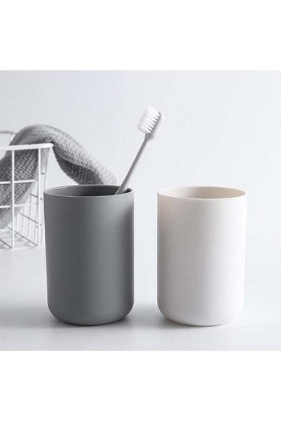 Generic Bathroom Tumbler Cup, 2 Pcs Travel Toothbrush Cup, Mouthwash Cups, Re...