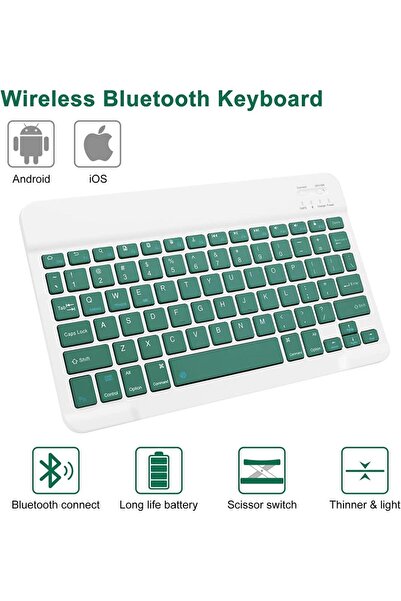 UnDePlus Samsung Galaxy Tab S10 Fe+ Plus 13.1Inch Case with Wireless Keyboard Case Mobax Turkish X620 X626