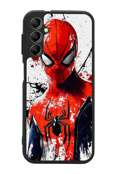 Aksel Kılıf متوافق مع هاتف سامسونج جالاكسي A14 مطبوع، أسود غير لامع، سيليكون ...