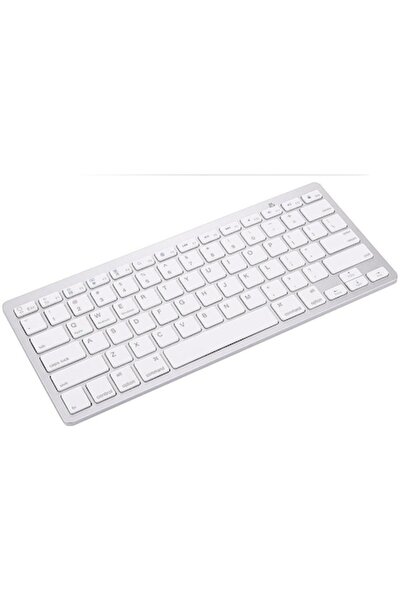 AB HOMES Wireless Keyboard Ultra Slim Bluetooth White 12x28.5cm