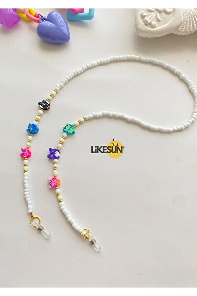 LiKESUN HOME Beaded Children's Glasses Strap Glasses Cord