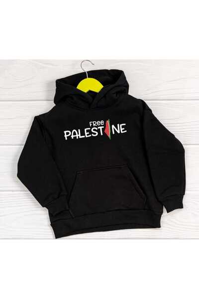 Hunors Sportswear & Company سويت شيرت فلسطين مطبوع موديل للجنسين من القطن بغط...