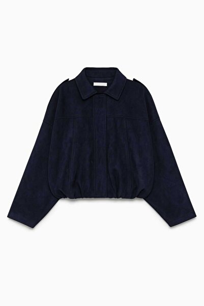 kıyı export Süet Görünümlü Bomber ceket siyah