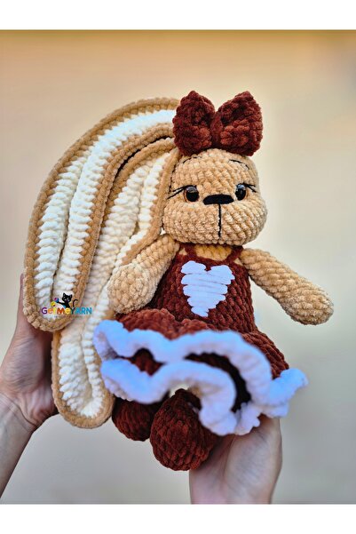 OEM Toffee Crochet Bunny – 32 cm, Handcrafted from Plush Yarn, Soft Toy for Children