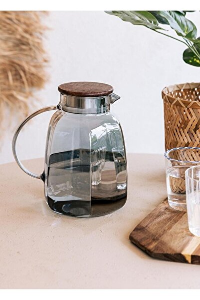 RİVO HOME DECOR Wooden Cam Sürahi 2000 Cc