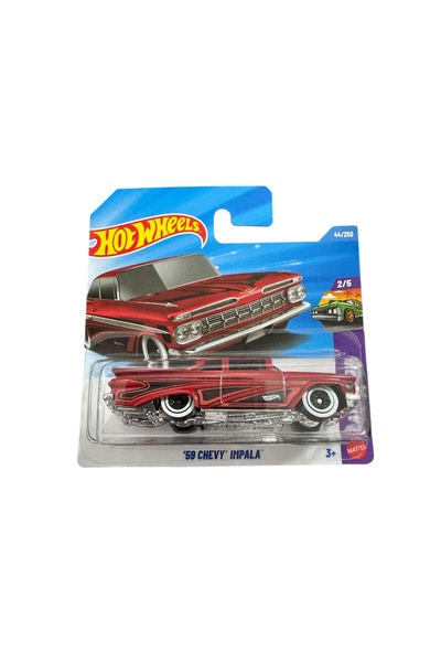 HOT WHEELS 1:64 '59 CHEVY IMPALA KIRMIZI - JJJ15 - 2026