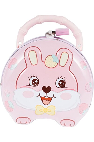 ar&be Sevimli Tavşan Tasarımlı Kilitli Para Kumbara, Çocuklar İçin Eğitici Ta...