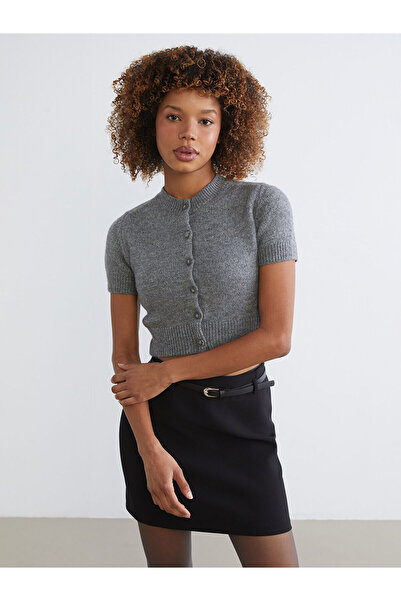 LC Waikiki Xside Crew Neck Women's Knitwear Cardigan