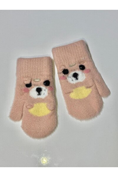 JHTshop Baby Single Finger Soft Plush Gloves Teddy Bear Patterned