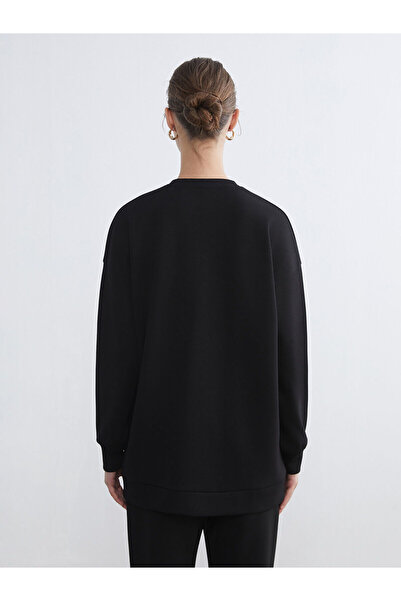 LC Waikiki Γυναικείο φούτερ με λουλουδάτο λαιμόκοψη Peak New Season