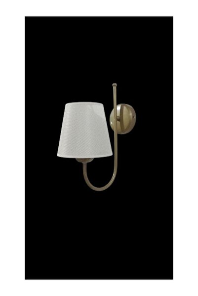 DEDE Old Style Static Painted Wall Sconce with Cream Hat Shape Looking Upwards