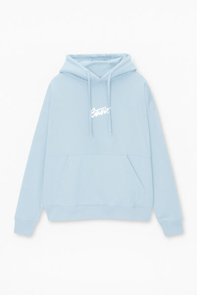 CLASSY.MODA Unisex 3 Yarn O Oversized Stwd Lettering B Printed K Hooded Casual Hoodie with Kangaroo Pocket