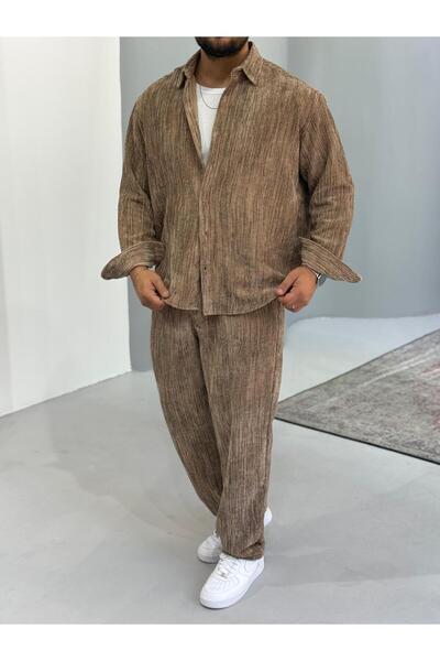 Baycombine35 Shirt-Pants 2-Piece Effect Velvet Suit