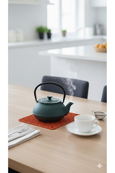 WareHause0 (1 ADET) Silikon Nihale, Çaydanlık Altı Sıcak Tencere Için Silikon...