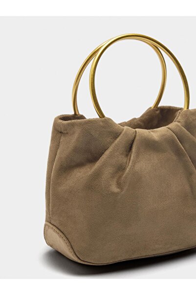 PARFOIS Deri Efektli Parti Çantası