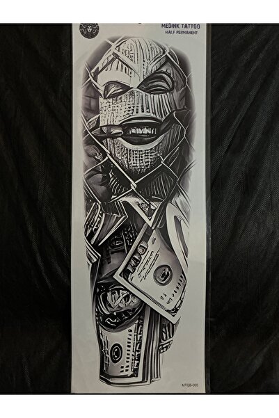 Tattoo Geçici Dövme - Gangster Kol Kaplama