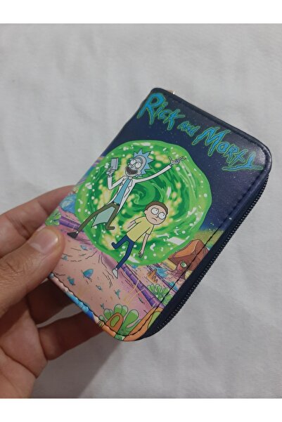 OWLBAG COMPANY OWL BAG Rick and Morty Desenli tasarım suni deri cüzdan