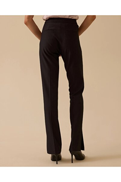 SEÇİL New Women's High Waist Leg Y Slit Full Length Trousers 10002521010039