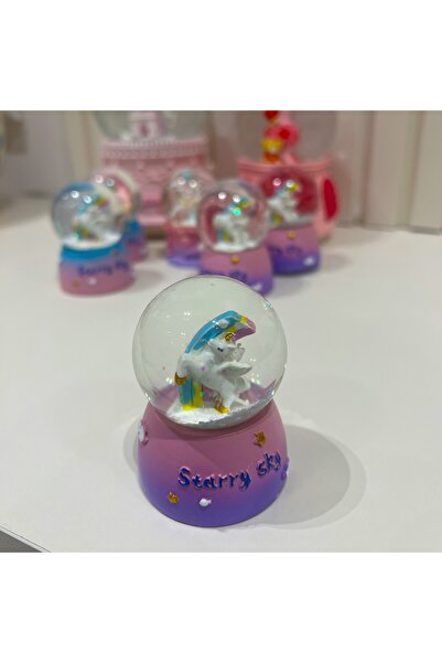 Taşmeran Unicorn Işıklı Mini Boy Kar Küresi Tky0434